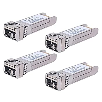 【中古】【インポート品・未当て嵌める】4風呂敷き包み 10GBase-SR SFP+ トランシーバー SFP マルチ流行り物 LCモデュール 10G 850航空マイル MMF 最大限度300m Cisco SFP-10G-SR Meraki MA-SFP-10GB-SR Ubiq