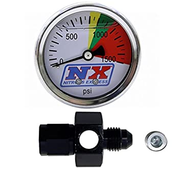 【中古】【輸入品・未使用】Nitrous Express 15509 D-4 0-1500 psi N2O フロースルー圧力ゲージ｜スカイマーケットプラス