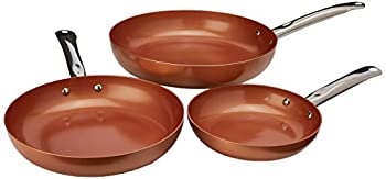 【中古】【輸入品・未使用】Copper Chef Round Pan 3 Pack 8/2.1cm