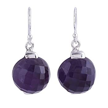 【中古】【輸入品・未使用】Novicaアメジスト。925スターリングシルバーダングルイヤリング' Dazzling Orbs ' 33,342円