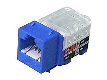 【中古】【輸入品・未使用】Kwikjack cat5eデータジャック???25?Pieceパック???ブルー( 10605?K25-bl )