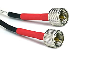 【中古】【インポート品・未当て嵌める】Cable Experts RG-8X 同軸有線テレビ - 25フート PL259 M/M 繋ぎ - 高耐久 屋内/室外 耐候性 前掛け有線テレビ - CB、Ham Radio 見せ物