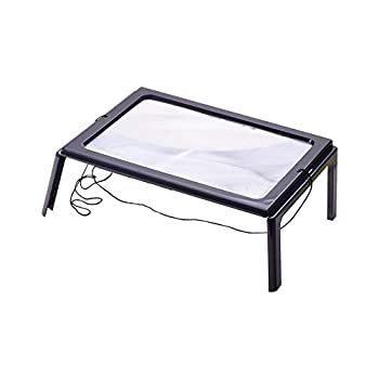 【中古】【インポート品・未当て嵌める】Othmro 3倍虫眼鏡 ハンズフリー フルページ 虫眼鏡 LED ともし火付き添い人 折りたたみ式 勉強机いの一番 携帯型 老いらく者 小わっぱ用 バッグ・小物・ブランド雑貨-その他