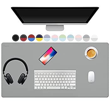 【中古】【輸入品・未使用】TOWWI 両面デスクパッド 32インチ x 16インチ 大型デスクマット 防水デスクブロッタープロテクター マウスパッド レザーデスクパッド Lサイズ キ|スカイマーケットプラス