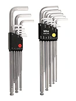 【中古】【輸入品・未使用】Wiha 66993 Inch and Metric Ball End Hex L-Key Sets, 2-Pack by Wiha