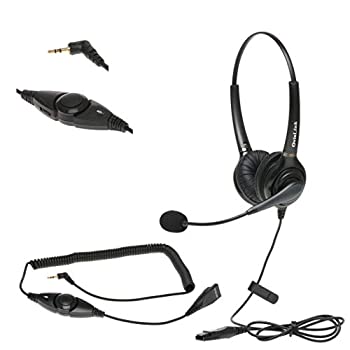 【中古】【輸入品・未使用】OvisLink コールセンターヘッドセット AT&T電話用 | デュアルイヤーヘッドセット ノイズキャンセリングマイク付き ボリュームコントロール ミュ｜スカイマーケットプラス 27,753円