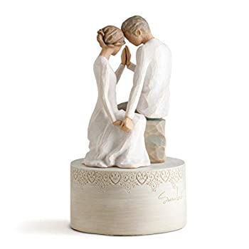 【中古】【インポート品・未当て嵌める】Willow Tree Around You Musical Rotating Love Theme Figurine by Susan Lordi 27465 by Willow Tree