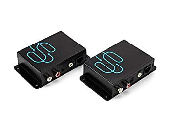 【中古】【輸入品・未使用】Sewell Sound Link Audio シングルCat5eまたはCat6、3.5mmまたはRCA、600mまたは2000フィート、双方向、最大2つの入力/出力 ブラック