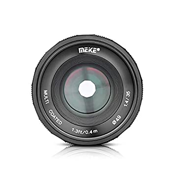 【中古】【輸入品・未使用】MEIKE 35mm F/1.4 マニュアルフォーカス 大口径レンズ 富士フイルム ミラーレスカメラ対応 X-T1 X-T2 X-T3