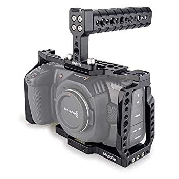 【中古】【輸入品・未使用】MAGICRIG BMPCC 4K / BMPCC 6K ケージ トップハンドル付き ブラックマジックポケットシネマカメラ BMPCC 4K /6K マイクモニターLEDライト