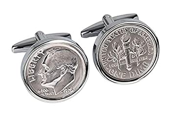 【中古】【輸入品・未使用】WorldcoinCufflinks カフスボタン ロジウムメッキ 45歳の誕生日 純正 1976 Mint Us コインカフスボタン｜スカイマーケットプラス
