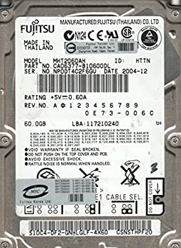 【中古】【輸入品・未使用】mht2060ah、PN ca06377-b10600dl、Fujitsu 60?GBハードドライブIDE 2.5