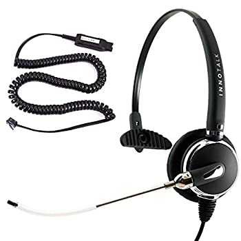 【中古】【輸入品・未使用】INNOTALK 電話用ヘッドセット Avaya 1408 1416 2410 2420 4424 4606 4610 4612 4620に対応 - 変更可能なボイスチューブマイク + HICクイックディ