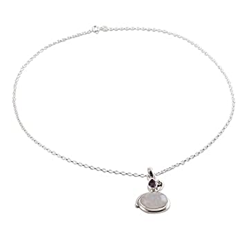 【中古】【輸入品・未使用】Novica multi-gemレインボームーンストーン。925スターリングシルバーペンダントネックレス、18、" 'ライラックRomance '|スカイマーケットプラス