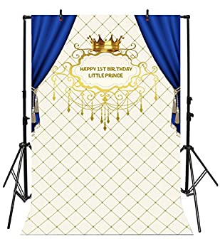 【中古】【輸入品・未使用】Yeele 6?x 9ft Boy Baby 1st誕生日BackdropビニールクラウンLittle Prince少年少女誕生日パーティーカーテンステージバナー装飾用写真背景新生