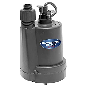 【中古】【輸入品・未使用】スーペリアポンプ91250 1/4 HP水中熱可塑性ユーティリティポンプ、黒