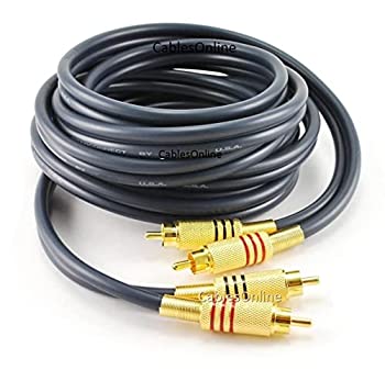 【中古】【輸入品・未使用】CablesOnline 10?ft 2-rca to 2-rca金メッキオスtoオスプレミアムグレードDJ /ミキサー/ステレオシステムオーディオケーブル( av-4010g )