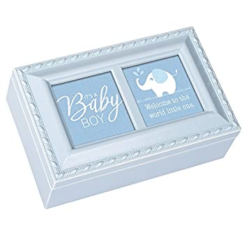 【中古】【輸入品・未使用】Baby Boy Welcome Little One Distressedブルー小柄音楽ボックスPlays子守歌