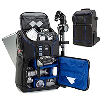 【中古】【輸入品・未使用】USA GEAR デジタル一眼レフカメラバックパックケース - 15.6インチラップトップコンパートメント パッド入りカスタムディバイダー 三脚ホルダー