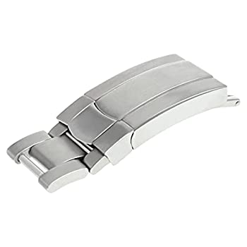 【中古】【輸入品・未使用】ロック留め金バックルfor Rolex Oyster Watch Bandマット仕上げステンレススチール# 2