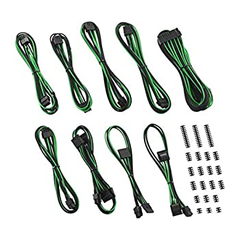 【中古】【インポート品・未当て嵌める】CableMod Classic ModFlex E-Series EVGA?ワット数 G3 / G2 / P2 / T2用有線テレビ一揃いの道具 - BLACK/GREEN [コマーシャル-EV2-CKIT-KKG-R]