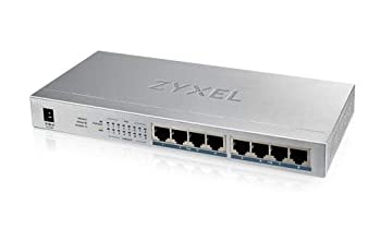 【中古】【インポート品・未当て嵌める】ZyXEL GS1008HP 8界面 POE+ギガビットイーサネットスイッチ 8 x PoE 60W見積もる ファンレスメタルデザイン 学習机とっ始め 802.3at 802.3af GS1008H