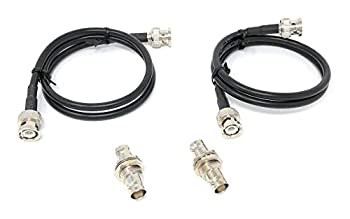 【中古】【輸入品・未使用】2本の延長接続ケーブル BNC - BNC Shure/ゼンハイザー/オーディオテクニカ用