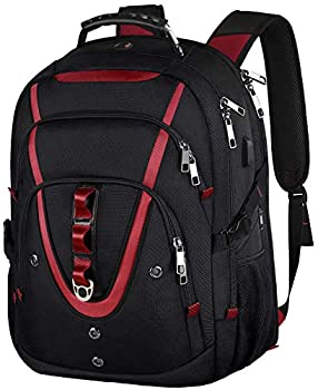 【中古】【輸入品・未使用】18.4 ノートパソコンバックパック 特大旅行用ノートパソコンバックパック USB充電ポート付き TSAフレンドリーフライト承認 RFID盗難防止ポケット