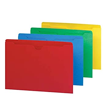 【中古】【インポート品・未当て嵌める】(Assorted) - Smead File Jacket, Reinforced Straight-Cut Tab, Flat-No Expansion, Letter Size, Assorted Colours, 100 per Box (75613)