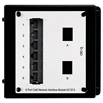 【中古】【輸入品・未使用】OnQ/Legrand AC1013 6Port Cat 6ネットワークインターフェイスモジュール