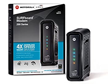 【中古】【輸入品・未使用】ARRIS SURFboard SB6121 DOCSIS 3.0 Cable Modem (Black,Retail Packaging) by Arris [並行輸入品]