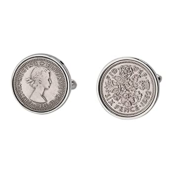 【中古】【輸入品・未使用】1962英語六ペンスCufflinks Gift???55th誕生日ギフト｜スカイマーケットプラス
