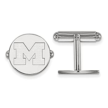 【中古】【輸入品・未使用】Michigan Wolverinesロゴカフリンク シルバー