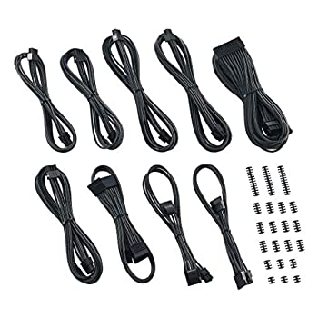 【中古】【インポート品・未当て嵌める】CableMod E-Series Classic ModMesh Sleeved Cable Kit for EVGA G7 / G6 / G5 / G3 / G2 / P2 / T2 (Carbon)