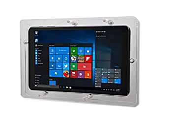 【中古】【輸入品・未使用】TABcare セキュリティ盗難防止アクリルVESAケース Dell 10インチ 11インチ 12インチタブレット用 壁取り付けキット付き(クリア、Latitude 3189 2