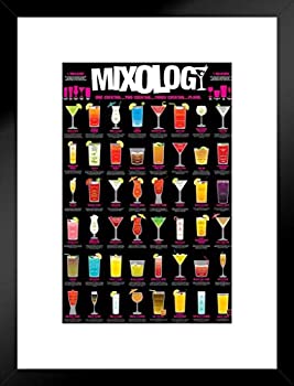 【中古】【インポート品・未当て嵌める】Pyramid America Mixology カクテルミックスドリンクチャート つや消しひな形 ウォール美術 刷り上げる 20x26in