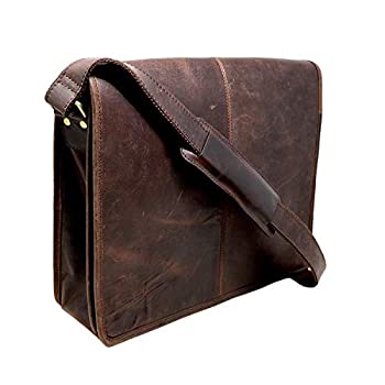 【中古】【輸入品・未使用】jaald 15"バッファローレザーメッセンジャーバッグラップトップケースオフィスブリーフケースギフト男性用コンピューターディストレストショルダ｜スカイマーケットプラス