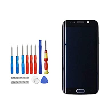 【中古】【輸入品・未使用】Upplus Super AMOLED サムスン Ggalaxy S6 Edge G925A/G925F/G925T LCD デジタイザースクリーン 交換用LCDディスプレイとフレームアセンブリ付き