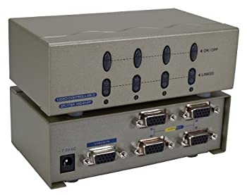 【中古】【輸入品・未使用】QVS 400?MHz 4ポートVGAビデオスプリッタ/配布アンプwithポートon / offスイッチ|スカイマーケットプラス
