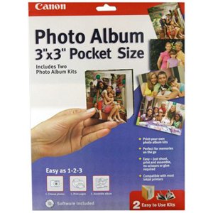 【中古】【輸入品・未使用】Canon Photo Album - 3 in x 3 in 2 pcs. photo book kit - for PIXMA iX7000, MP490, MP550, MP560, MX330, Pro9000 Mark II
