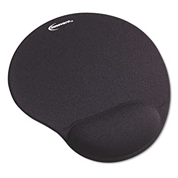 【中古】【輸入品・未使用】Innovera :マウスパッド ジェルリストパッド付き 滑り止めベース 10-3/8 x 8-7/8 ブラック - - - 2パック販売 - 1 - / - 合計2個