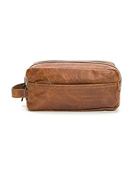 【中古】【輸入品・未使用】FRYE Men's Logan Large Travel Dopp Kit, Cognac, One Size,Standard