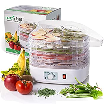 【中古】【輸入品・未使用】NutriChef Food Dehydrator Electric For Beef Jerky Fruit Snacks Small Easy Carrying , White (PKFD06) by NutriChef