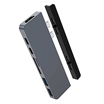 【中古】【インポート品・未当てはめる】HyperDrive USB C こしき Mac Type-C 7-インチ-2 こしき MacBook Pro Air iPad Pro USB-C 40Gbps PD100W 4K60サイクル HDMI界面 MicroSD/SD Sanho