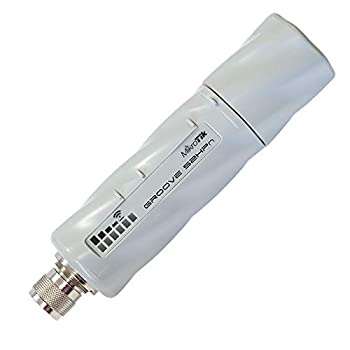 【中古】【輸入品・未使用】MikroTik RBGrooveA-52HPn, 27dBm, 600MHz, 64MB, 2GHz/5GHz, 1xイーサネット, L4 + 6dBi Omni