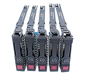 【中古】【輸入品・未使用】(5個) 2.5インチ SFF SAS SATA ドライブ トレイ キャディ HP 651687-001 651699 G9 Gen9 2.5インチ SAS SATA トレイ DL380p DL360p DL160 DL560|スカイマーケットプラス