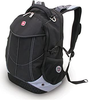 【中古】【インポート品・未当て嵌める】Swiss Gear コンピューターバックパック 黒いこと/白いこと