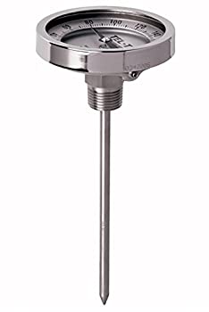 【中古】【輸入品・未使用】Tel-Tru 38100909 Model Gt500R Resettable Bi-Metal Process Grade Thermometer, Stainless Steel, 5 Dial, 1/2 Npt Back Connection, 0.250 Di