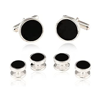 【中古】【輸入品・未使用】Cuff-Daddyスターリングシルバー オニキス カフリンクス と スタッド 化粧箱付き｜スカイマーケットプラス