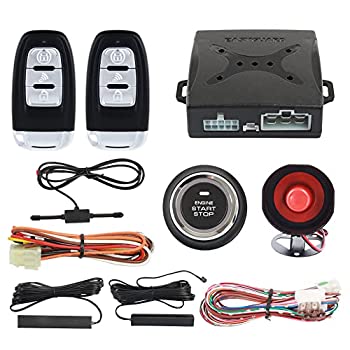 【中古】【輸入品・未使用】EASYGUARD Ec003 スマートキー Pke パッシブ キーレス エントリー車の警報 システム プッシュ スタート ボタン リモート エンジン スタート ユニ